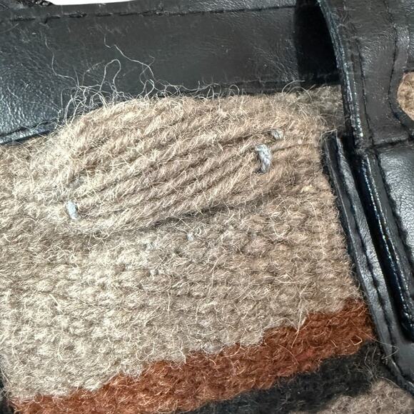 VTG El Paso Saddle Company Wool Saddle Blanket Purse Navajo Print Shoulder Bag - Picture 6 of 9